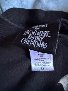 The Nightmare Before Christmas Black Graphic Top